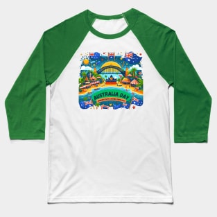 January 26th: Aussie Pride Day! Baseball T-Shirt